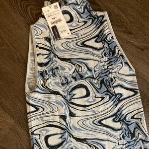 NWT.  Zara mock turtleneck, sleeveless maxi dress.